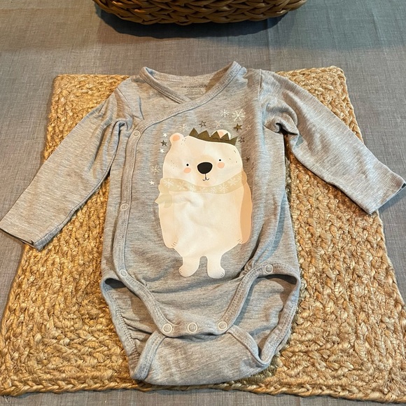 Long Sleeve Polar Bear Onesie - Picture 1 of 7
